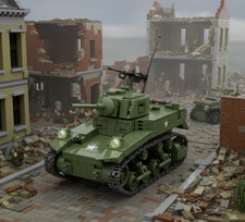 WW2 M3A1 Stuart Tank Military