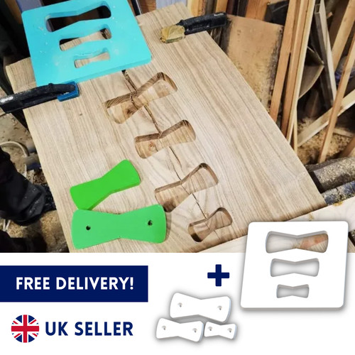 Router jig template for bowtie - jig,