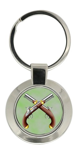 Duelling pistols key ring - duelling,