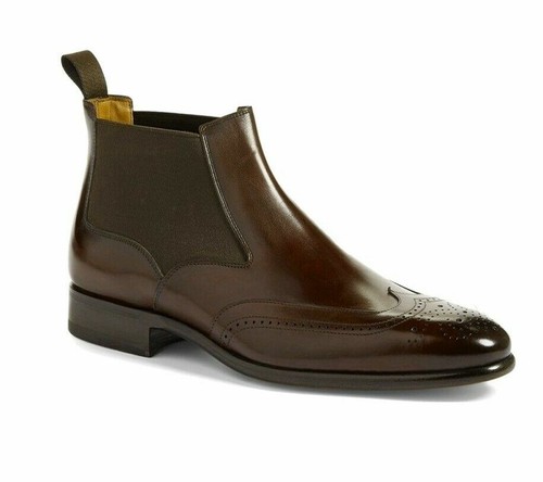 Handmade men brown leather - men,