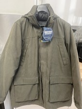 Peter Storm Men's L Olive Waterproof Insulated Hooded Jacket