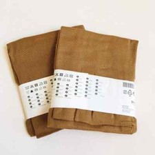 3 x IKEA Cushion Covers PRAKTSALVIA 50x50cm 20x20” Ochre / Tan Light Brown - NEW