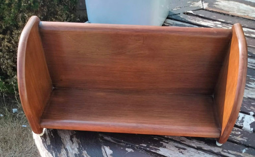 Wooden book rack trough - book, /