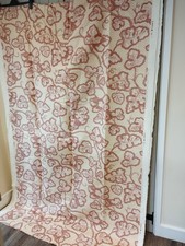 Colefax and Fowler linen fabric Leaf Damask terracotta 4.35m