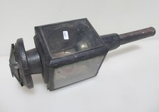 Victorian Iron Carriage Lantern Buggy Light Cart Lamp Old Glass Antique PROJECT