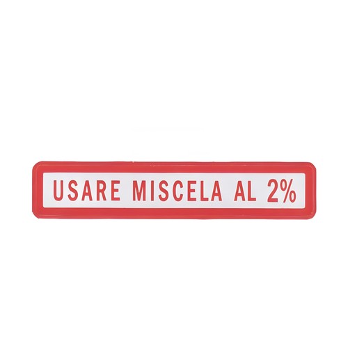 Sticker usare miscela - miscela, al