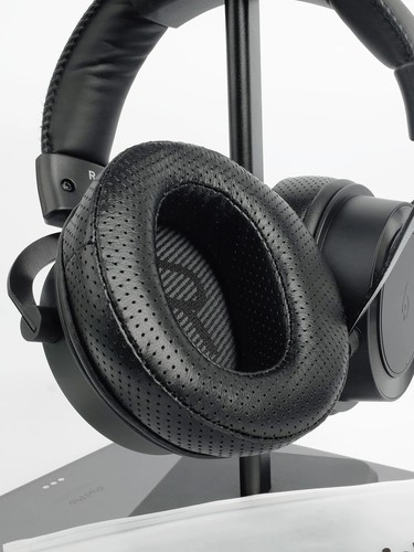 Angled sheepskin ear pads - angled,