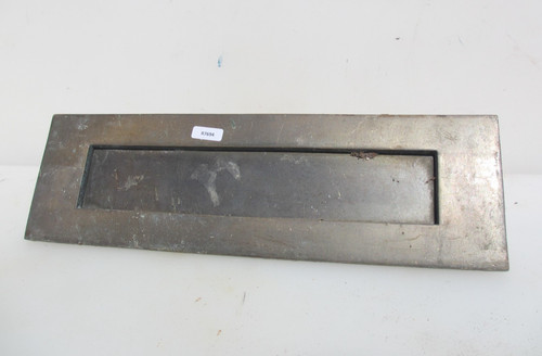 Large vintage brass letterbox - large,