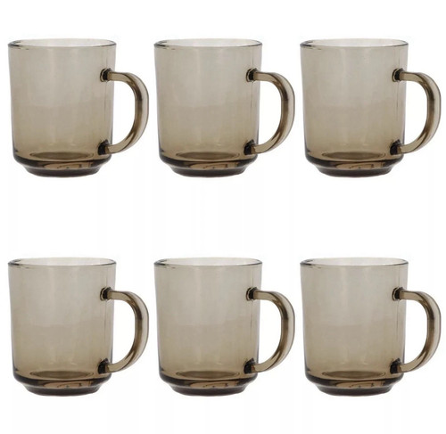 Glass coffee mugs - coffee, smoke