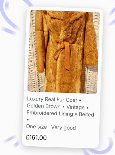 Vintage women real fur - real,