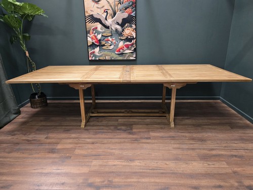 Solid teak double extending - double,