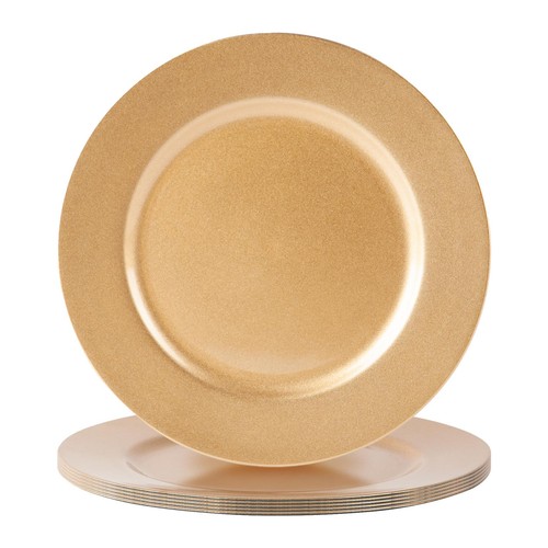 Metallic charger plates - metallic,