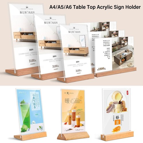 Acrylic menu display - acrylic,