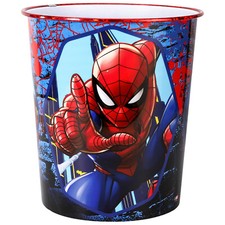 Spiderman Kids Waste Bucket Paper Bin Basket for Bedroom Desk Dustbin