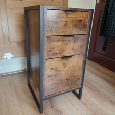 Industrial Chest Of Drawers Vintage Retro Rustic Style Storage Unit Side Cabinet