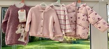 Baby Girls New Winter Clothes Bundle 3-6 Months Coat Dress Thick Cardigan Vest