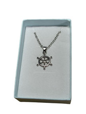 Ships Wheel Necklace Chain