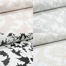 Glitter Damask Floral Wallpaper Paste The Wall Textured Heavy Vinyl Feature Wall