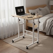 Mobile Overbed End Table Snack