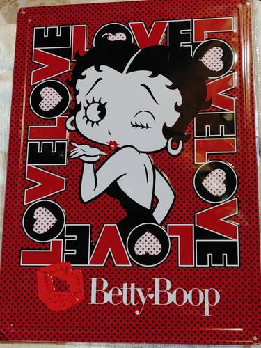 Tin sign betty boop wall - tin,