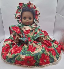 15" Ethnic Vinyl Doll Black