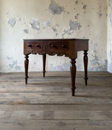 Antique solid oak carved - antique,