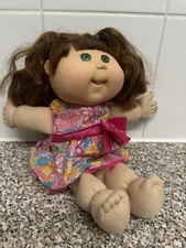 vintage Cabbage Patch Kids Doll 2012 brown hair blue eyes