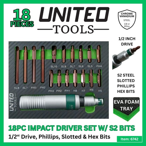 18pc united tools inch - 18pc,