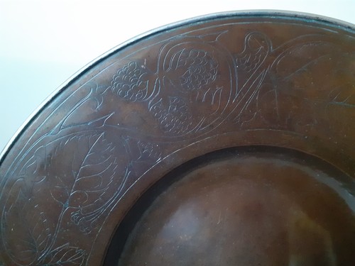 Arts crafts engraved copper - &,