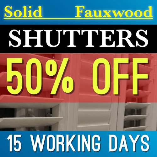 Plantation shutters solid - plantation, (