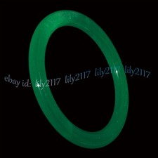 56-65mm Natural Green Jadeite Jade Gemstone Bangle Bracelet Jewelry