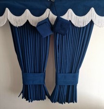 BLUE Dutch Style Premium BLACKOUT Curtains SCANIA DAF VOLVO MERC MAN noXXL XG