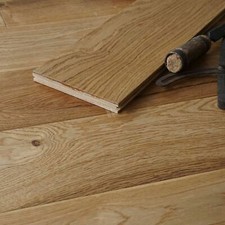 Brushed & Oiled 150x18/5mm Engineered Oak Flooring / Real Wood / For UFH / EC50
