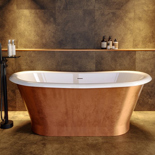 Copper effect freestanding - copper,