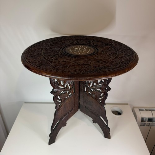 Antique indian carved red wood - carved,