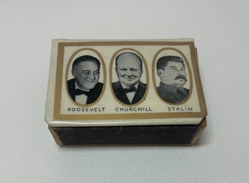 Wwii matchbox holder - matchbox, roosevelt