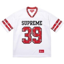 Supreme Football Red Bandana Jersey medium free Shipping Resdy To Ship Brand New