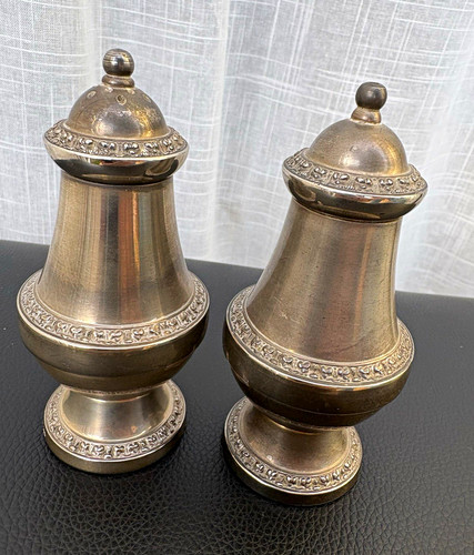 Vintage silver metal salt - vintage,