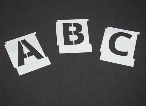 Alphabet letter stencils set - alphabet,