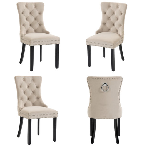 Set beige velvet - beige,