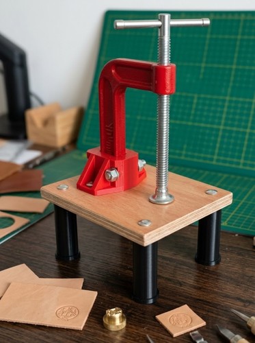 Leather craft press kit - leather,