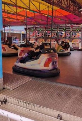 Coney beach porthcawl dodgem - beach, 'dodgem