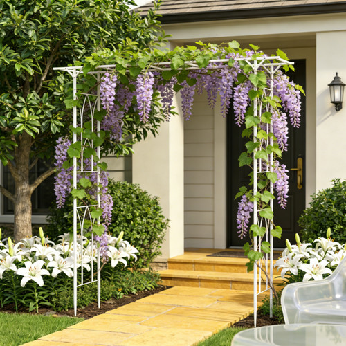 Garden arch arbor trellis - arbor,