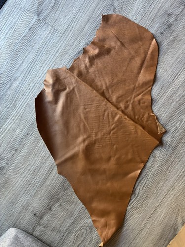 Tan leather cowhide piece - tan,
