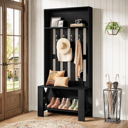 Modern wooden hall - 70.8'', tree