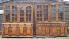 MATCHING PAIR OF TITCHMARSH & GOODWIN SOLID OAK LIBRARY BOOKCASES RL.20958/AH
