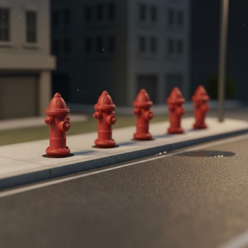 Scale fire hydrant highly - scale,
