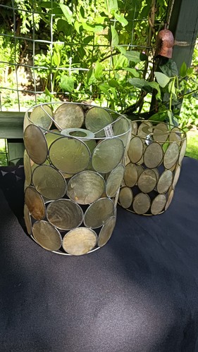 Vintage capiz shell - 2x,