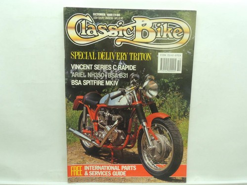 Oct 1989 classic bike - oct, magazine