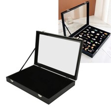 Pin Display Case Clear Dustproof Medal Display Case Frame For Badges Pin Jewelry